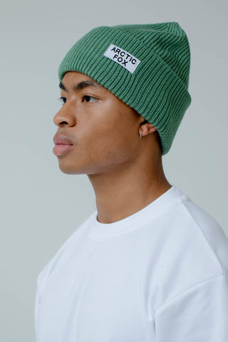 The Recycled Bottle Beanie in Forest Fern