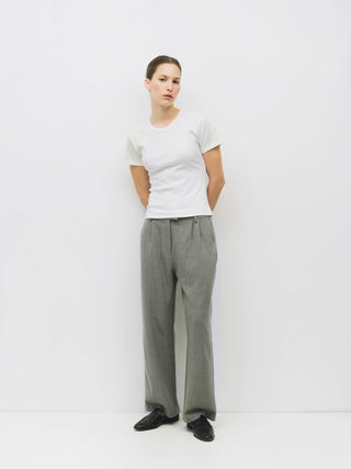 The Ribbed Short-Sleeve T-Shirt