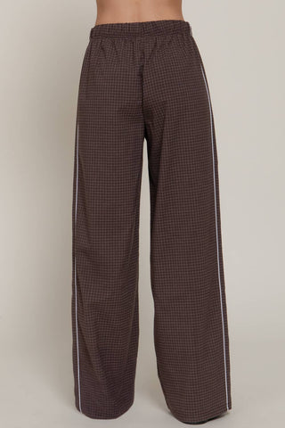 The Plaid Check Easy Pant - Olive Street