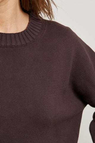 The Janet Cotton Sweater in Cocoa