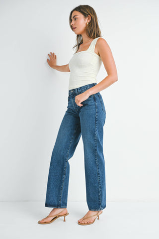 The Dark Denim Relaxed Straight