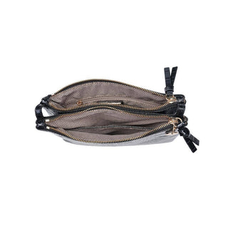 The Judy Double Zip Crossbody in Black - Olive Street