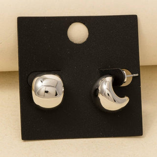Gold Dipped Spherical Hoop Earrings