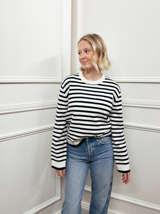 Easy Knit Stripe Sweater