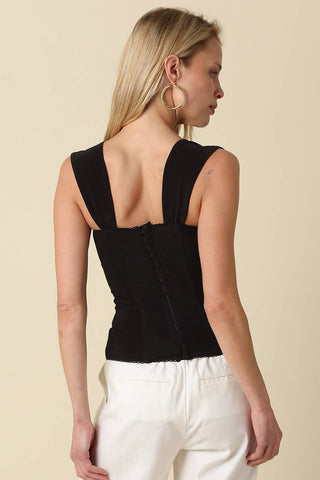 The Elara Square-Neck Top - Olive Street