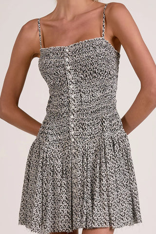 The Ruched Detail Floral Mini - Olive Street