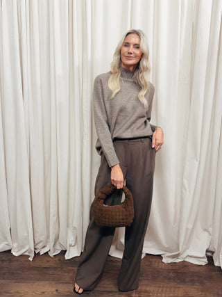 The High Waist Pleated Trouser