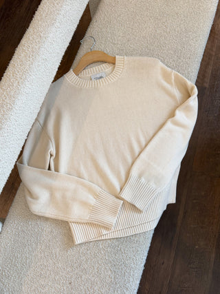 The Paloma Crewneck in Cream