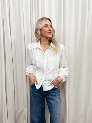 The Château Lace Shirt - Olive Street