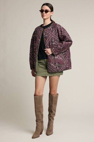 The Reversible Quilted Bandana Jacket - Olive Street