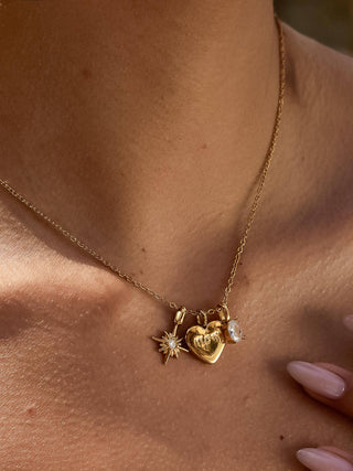The Gentilly Mom Heart Charm Necklace - Olive Street