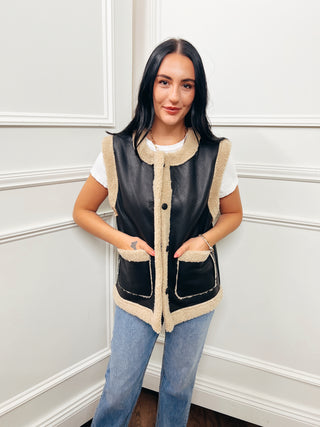 Faux Shearling Vest