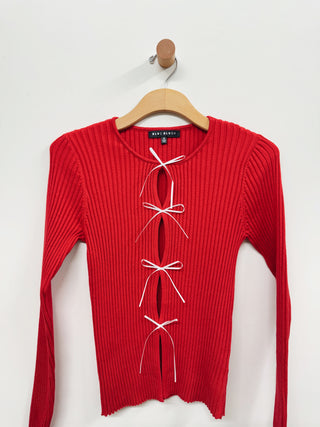 Bow Cut Out Sweater