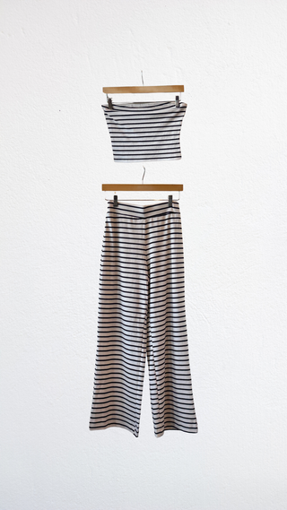 The Stripe Tube Top Knit Set - Olive Street