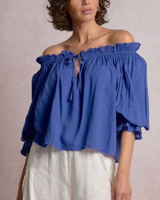 The Sapphire Off The Shoulder Blouse - Olive Street