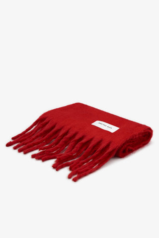 The Stockholm Scarf 100% Recycled in Crimson Red