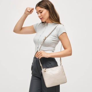 The Judy Double Zip Crossbody in Bone - Olive Street