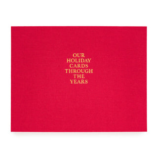 Holiday Card Keepsake Book in Red - Olive Street