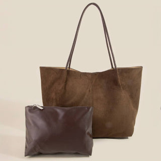 The Faux Suede Everyday Tote