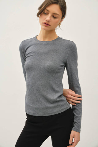 The Soft Ribbed Crew Longsleeve