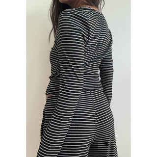 The Two Piece Striped Knit Cardigan Sets