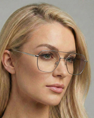 The Loki Blue Light Glasses in Silver