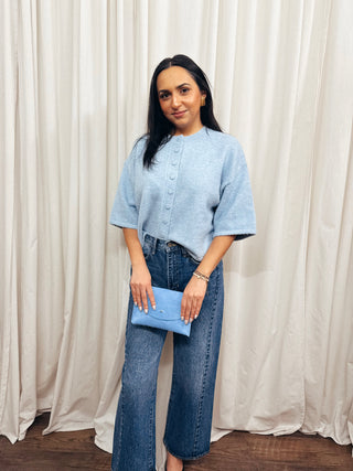 The Short Sleeve Button Cardigan - Olive Street