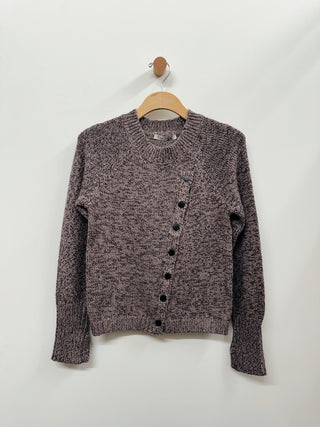 Asymmetrical Button Detail Sweater