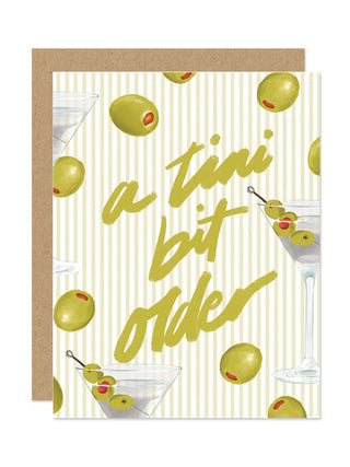 A Tini Bit Older Birthday Card - Olive Street