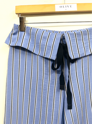 Foldover Stripe Pant