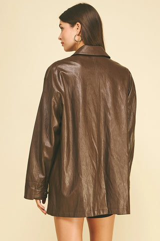 The Faux Leather Dakota Jacket
