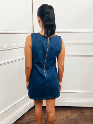 Denim Shift Dress