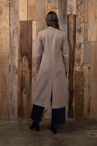 The Classic Double Breasted Longline Coat - Olive Street