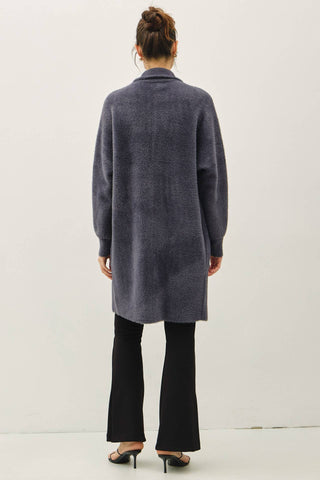 The Fuzzy Blazer Cardigan