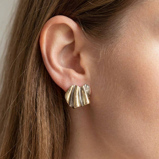 The Two Tone Sculpted Earrings