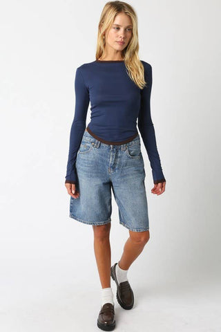 The Contrast Trim Longsleeve Tee