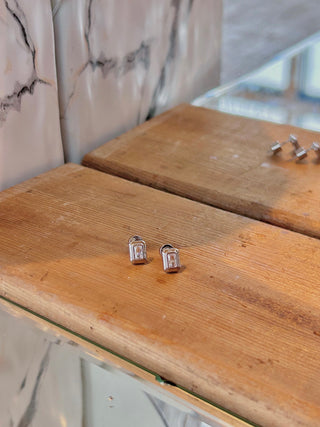 Baguette Stud Earrings - Olive Street