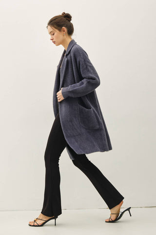 The Fuzzy Blazer Cardigan