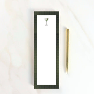 Martini Skinny Notepad - Olive Street