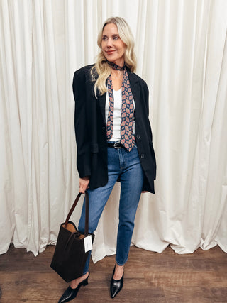 The Relaxed Fit Blazer in Black