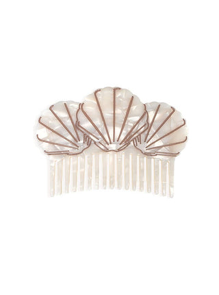 Shell Wide-Tooth Mini Hair Comb - Olive Street