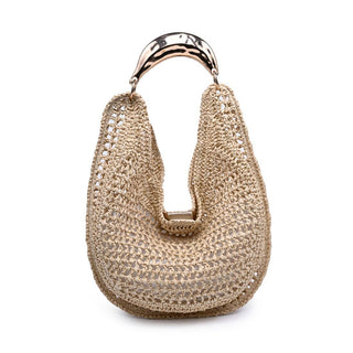 The Goldie Crochet Hobo in Natural