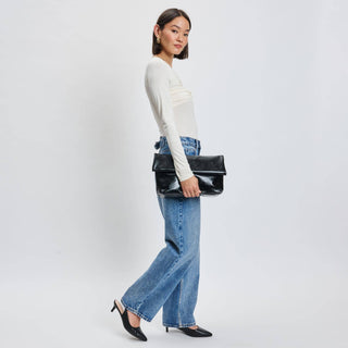 The Angela Crossbody in Black - Olive Street