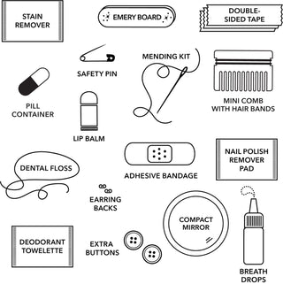 Vegan Leather Tassel Minimergency Kit