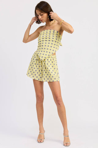 The Polka Dot Scarf Top Set - Olive Street
