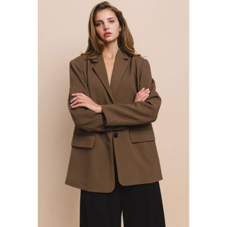 The Relaxed Fit Blazer in Brown