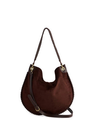 Piper Faux Suede Shoulder Bag