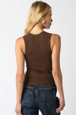 The U-Neck Fitted Ribbed Tank