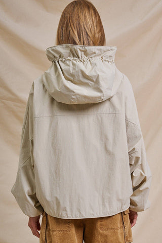 The Cropped Hooded Utility Jacket - Olive Street