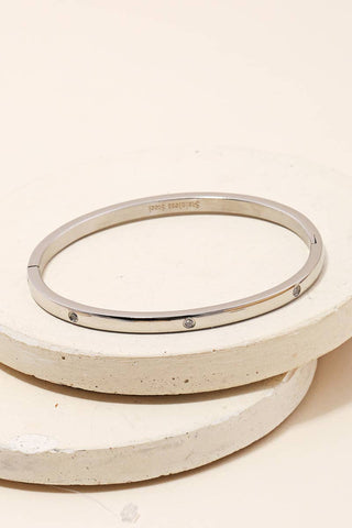 Stainless Steel Studded Bangle